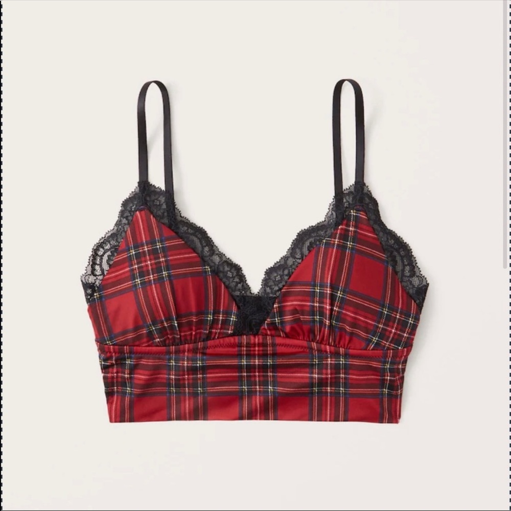 Abercrombie & Fitch satin lace bra.